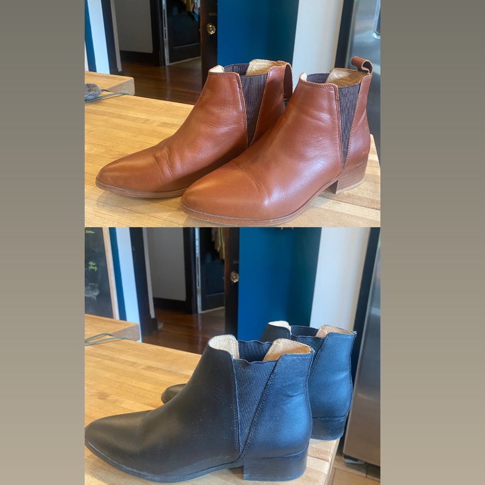 TWO BOOTS FOR THE PRICE OF ONE - Nisolo Chelsea boots black / brandy 8.5 leather